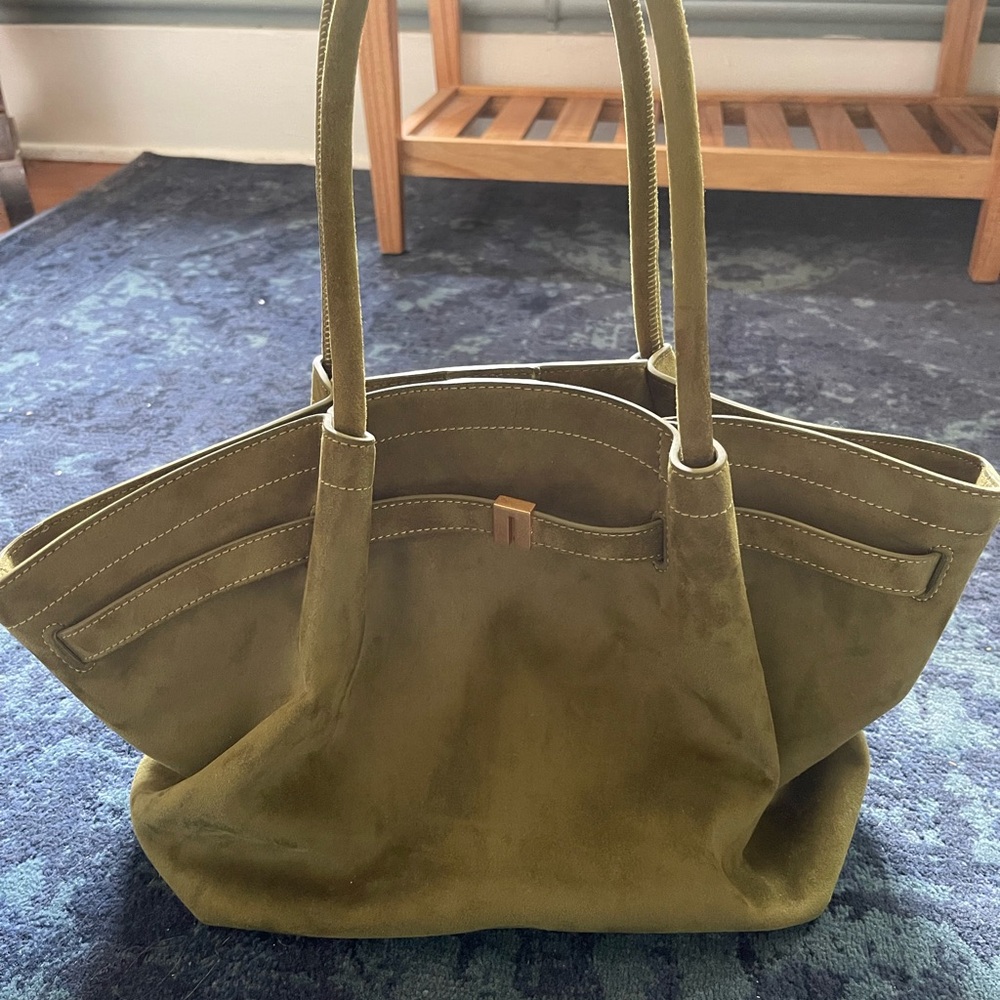 JW PEI Olive Suede Tote Bag